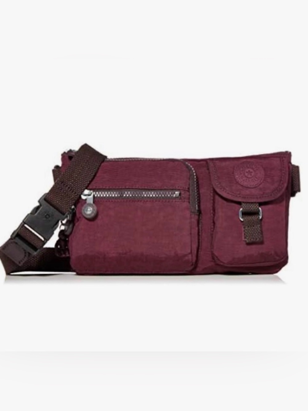 Kipling waist or crossbody bag burgundy/purple